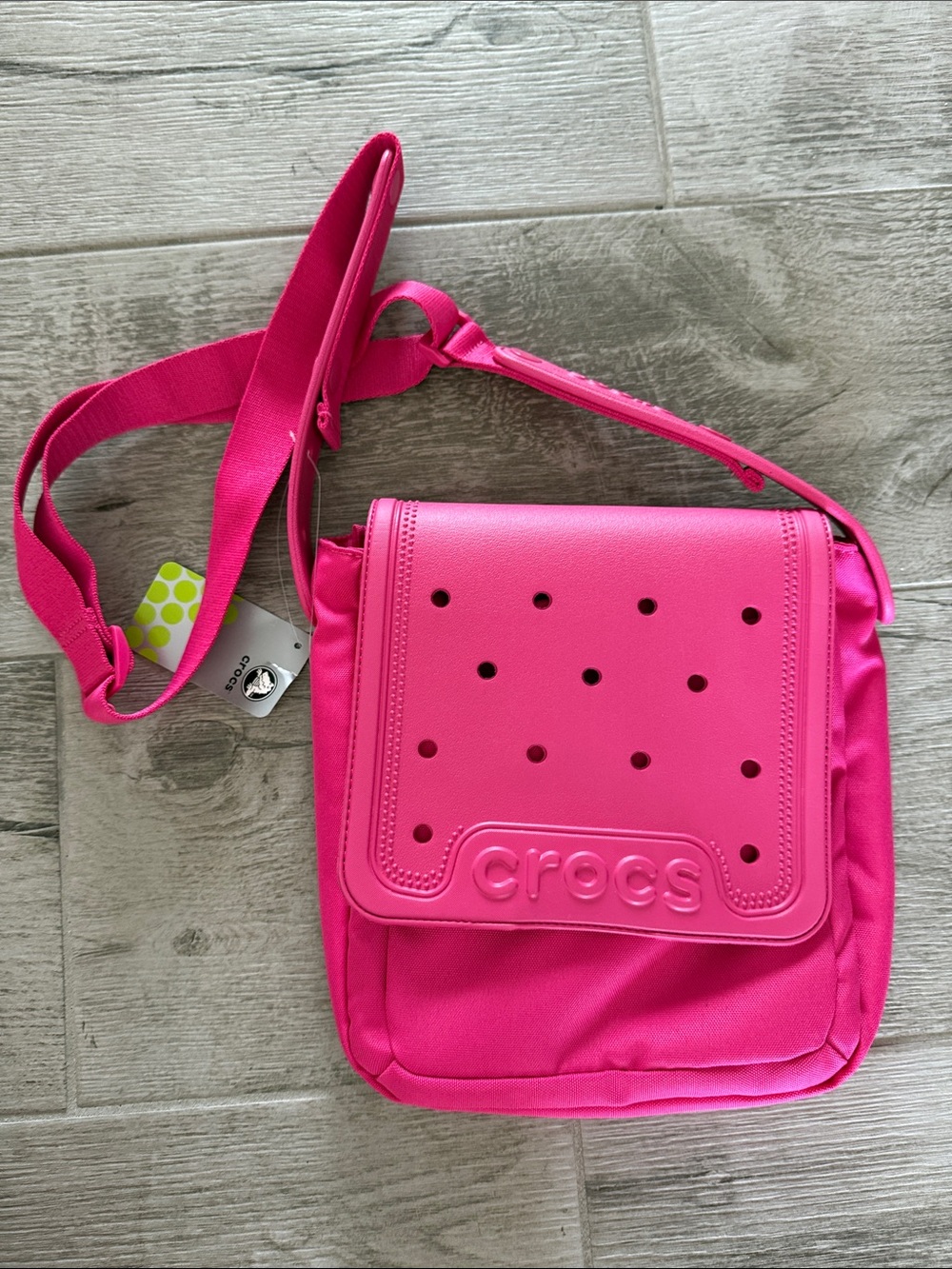 CROCS Hot Pink Sling Crossbody Bag